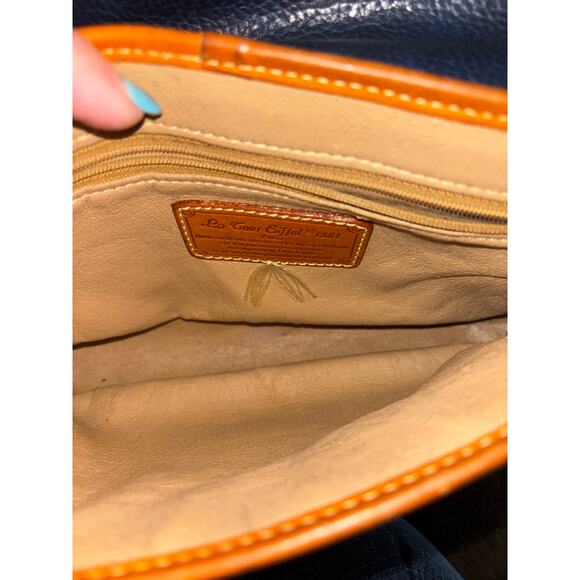 La Tour Eiffel Paris Purse VTG Handbag Multi Color Genuine Leather Shoulder Bag - Picture 12 of 13